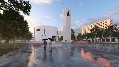 The transformation of the space at St. Spirit Church in Ostrava could begin in 2026 - foto: m2au