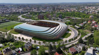 Baník Ostrava se v budoucnu asi vrátí na Bazaly, město tam postaví nový stadion - foto: PROJEKTSTUDIO  EUCZ