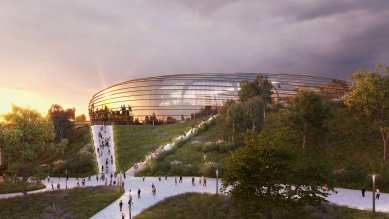 Baník Ostrava se v budoucnu asi vrátí na Bazaly, město tam postaví nový stadion - foto: PROJEKTSTUDIO  EUCZ