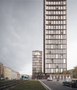 Mrakodrap Ostrava Towers Complex postaví podle návrhu studia ADEPT - foto: ADEPT