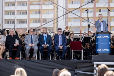 V Ostravě začala za účasti prezidenta stavba koncertního sálu za 2,8 mld. Kč
