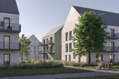 Hanušovice prepared the construction of 119 cooperative apartments - Visualization: UYO architects