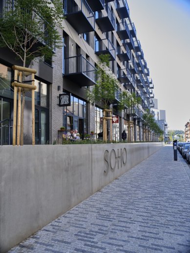 The SO-HO residence in Prague's Holešovice has opted for dry construction