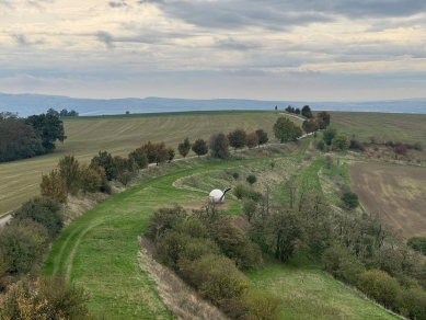 IX . zastavení křížové cesty nad Židlochovicemi