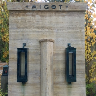 Restoration of the Migot Family Tombstone - State of the tombstone after restoration, autumn 2019