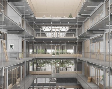 Kaplicky Internship 2024 was won by AVU graduate Justýna Kaislerová - Winning project - MOL Smíchov - Transformation of filling stations into hybrid urban houses in Productive City