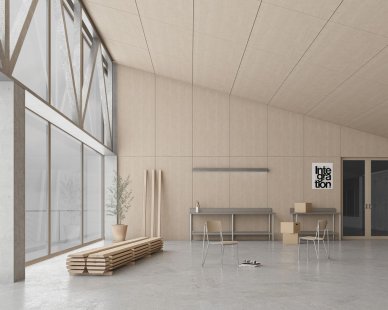 Kaplicky Internship 2024 was won by AVU graduate Justýna Kaislerová - Winning Project - MOL Smíchov - Transformation of Gas Stations into Hybrid Urban Houses in Productive City