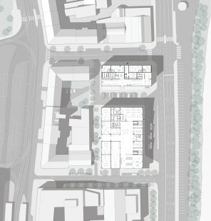 Kaplicky Internship 2024 was won by AVU graduate Justýna Kaislerová - Winning project - MOL Smíchov - Transformation of gas stations into hybrid urban houses in Productive City