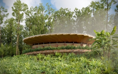 African projects of Zdeněk Fránek's studio - Rescue station in Kahuzi-Biega National Park in Congo - Option 1 - foto: Fránek Architects