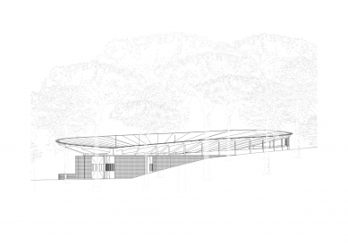 African projects of Zdeněk Fránek's studio - Rescue station in Kahuzi-Biega National Park in Congo - Variant 1 - foto: Fránek Architects