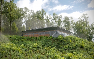 African projects of Zdeněk Fránek's studio - Stations in Kahuzi-Biega National Park in Congo - 2nd variant - foto: Fránek Architects