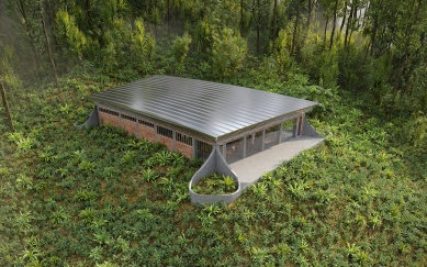 African projects of Zdeněk Fránek's studio - Stations in Kahuzi-Biega National Park in Congo - 2nd variant - foto: Fránek Architects