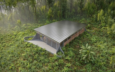 African projects of Zdeněk Fránek's studio - Stations in Kahuzi-Biega National Park in Congo - 2nd variant - foto: Fránek Architects