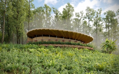 African projects of Zdeněk Fránek's studio - Rescue station in Kahuzi-Biega National Park in Congo - Option 1 - foto: Fránek Architects