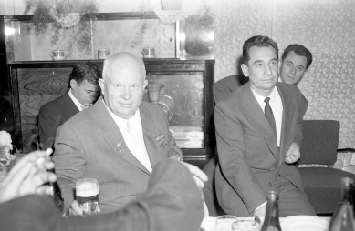 The Story of the Wittal Villa – Part 3 - Nikita Sergeyevich Khrushchev and Rudolf Barák, May 31, 1961. Rudolf Barák lived in the villa from 1949 to 1952. Archive of the Czech News Agency