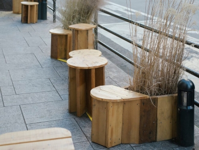 Future Talks 01 : Tamotsu Ito - Ikebukuro Living Loop Street Furniture (2021) - foto: Masaharu Okuda