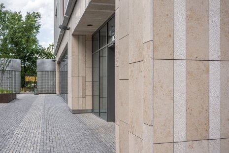 Stone as the natural face of the building