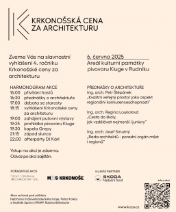 Krkonošská Architecture Prize 2025 - nominations