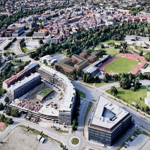 Studio Perspektiv navrhlo nové vysokoškolské koleje v Olomouci - foto: Studio Perspektiv