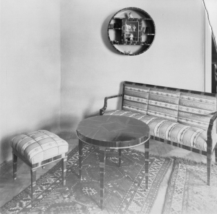 Apartment of the Lorka couple - Bedroom in the apartment of the Lorka couple - foto: ateliér de Sandalo Brno. Zdroj soukromý archiv potomků rodiny