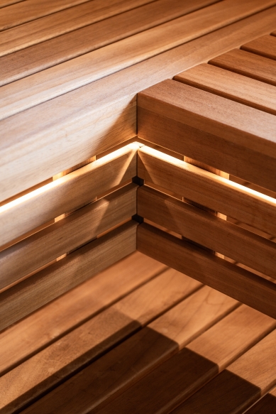 Finnish sauna as part of the house architecture