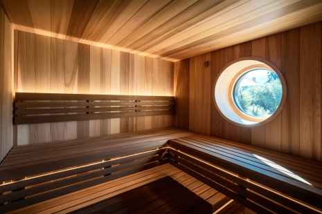 Finnish sauna as part of the house architecture
