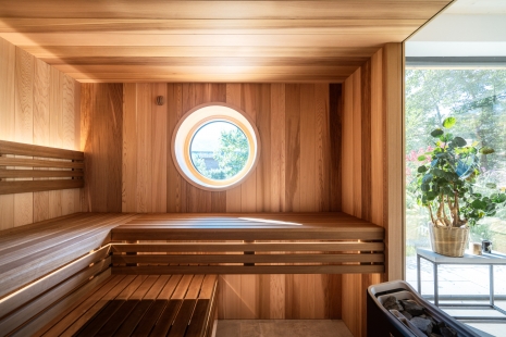 Finská sauna jako součást architektury domu