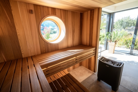 Finnish sauna as part of the house architecture