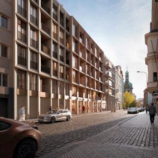 Penta has obtained permission to construct an apartment building on Petrská Street in Prague