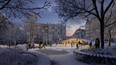 The Prague square of Miloš Forman will be transformed according to the design of the Danish studio ADEPT