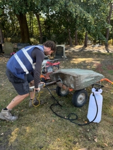 Pocta Ernstu Wiesnerovi - Obnova náhrobku Ernsta Wiesnera, červen 2025