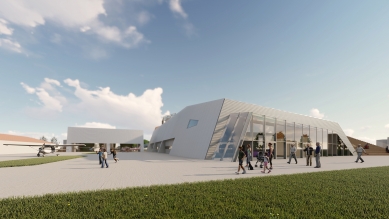 Kraj pozastavil přípravu rozšíření leteckého muzea v Mladé Boleslavi - foto: Hlaváček – architekti, s.r.o.