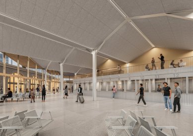 Penta vybrala v soutěži architekty nové odbavovací haly nádraží Florenc - foto: UPSTRUCTURE s.r.o.