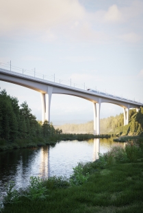 The competition for the bridges of the new railway in Vysočina was won by Boele and Blank architects