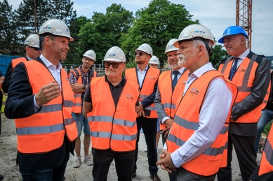 President Petr Pavel visited the construction of the church in Neratovice