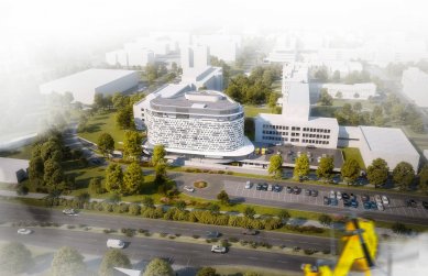 In Hradec Králové, the construction of an infectious disease clinic worth more than a billion has begun - foto: DOMY ARCHITECTS