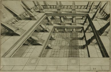 Exhibition: Artificial Perspective - Illustration from the book Hans Vredeman de Vries: Perspective, Leyden 1604-1605, archive State Castle Rájec nad Svitavou - foto: archiv Moravské galerie v Brně