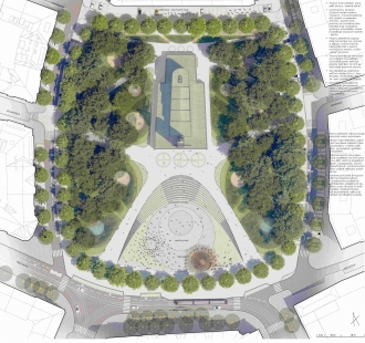 Praha 10 selected the design for the future appearance of Svatopluk Čech Square