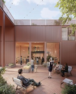 The modular object in the Zlín housing estate Jižní Svahy will be named re:public - Visualization - foto: CHYBIK+KRISTOF