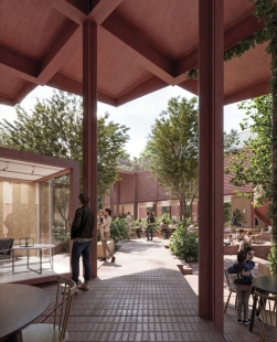 The modular object in the Zlín housing estate Jižní Svahy will be named re:public - ```html
Visualization
```  - foto: CHYBIK+KRISTOF