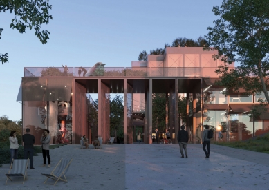 The modular object in the Zlín housing estate Jižní Svahy will be named re:public - Visualisation - foto: CHYBIK+KRISTOF