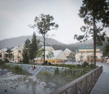 Soutěž na podobu centra Špindlerova Mlýna má dva vítěze, bude se dál jednat - Sadovsky & Architects