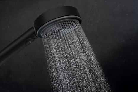 125 years of Hansgrohe: From pioneering showers to bathrooms of the future - Pulsify Select S in a modern bathroom.