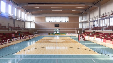 Základní škola Novolíšeňská v Brně se rozroste o sportovní halu i odborné učebny - foto: ARCHIKA - architektonická projekční kancelář s.r.o.