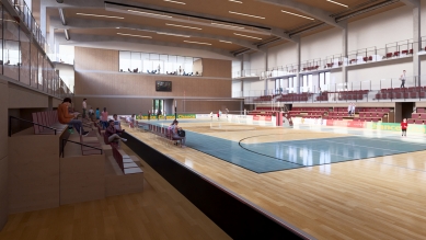 Základní škola Novolíšeňská v Brně se rozroste o sportovní halu i odborné učebny - foto: ARCHIKA - architektonická projekční kancelář s.r.o.