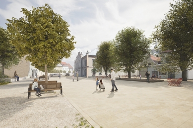 Český Brod pokračuje v přípravě rozsáhlé obnovy náměstí v historickém centru - foto: ATELIER 111 architekti