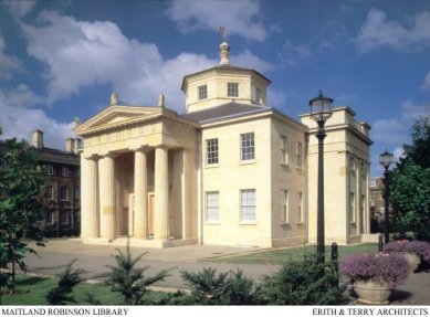 Quinlan Terry - Maitland Robinson Library, Downing College, Cambridge, 1990-92 - knihovna,  - foto: © QFT Architects