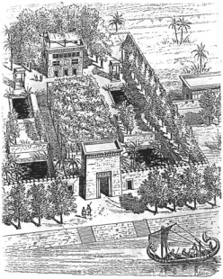 Vznik, vývoj a současnost zahradní (krajinářské) architektury - Egyptská zahrada - foto: archiv autora