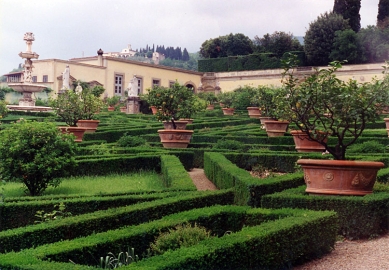 Vznik, vývoj a současnost zahradní (krajinářské) architektury - Villa di Castello, Florencie - foto: archiv autora