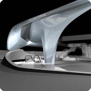 Cable car by Zaha Hadid in Innsbruck - foto: © Zaha Hadid Architects, London